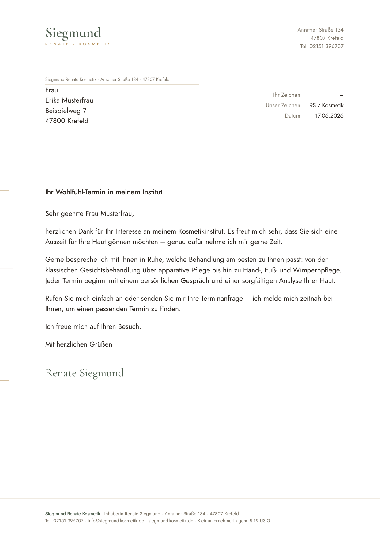 Briefbogen Vorschau